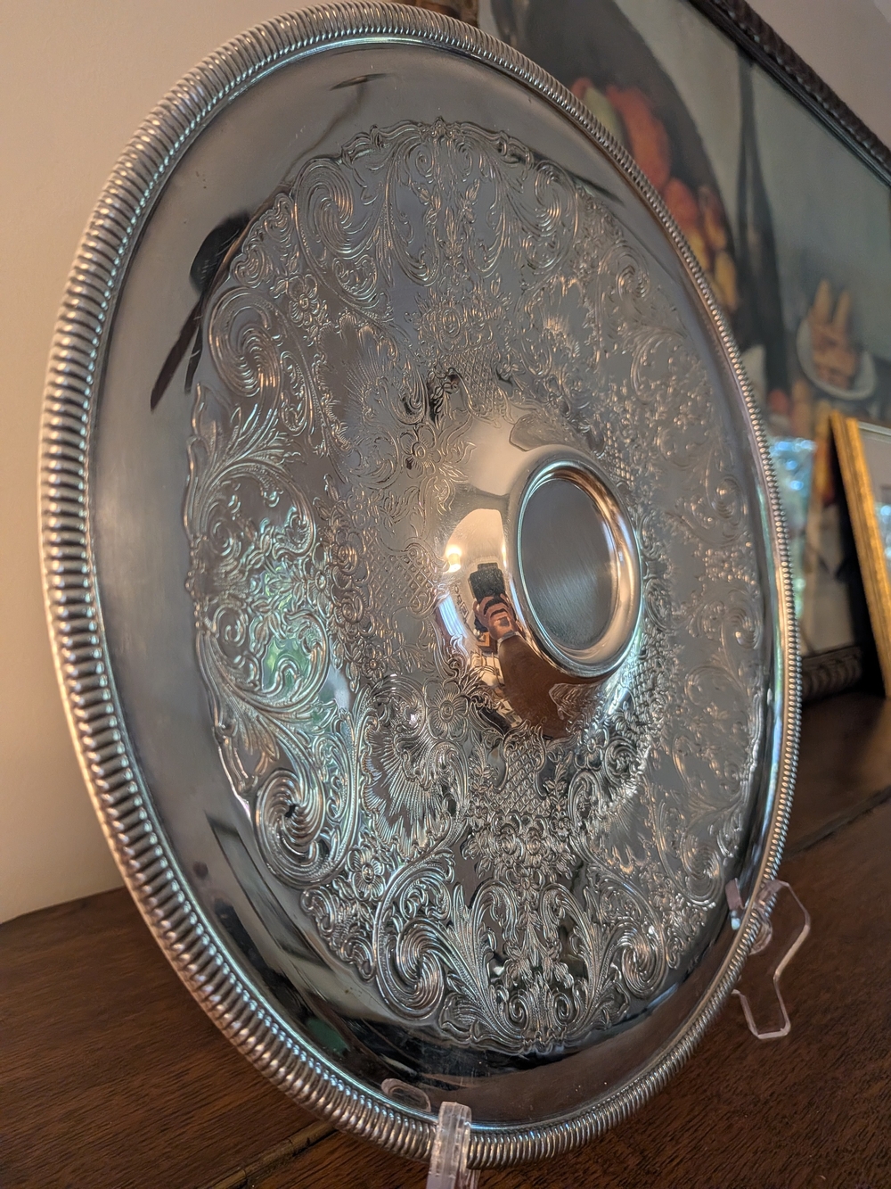 Wm Rogers Silverplate Serving Tray 12"